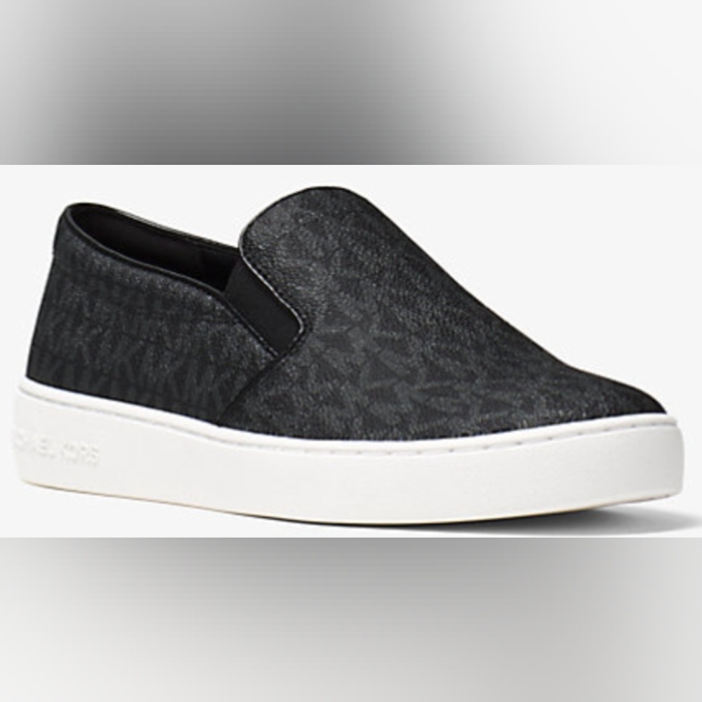 Michael Kors Keaton Logo Slip-On Sneakers Size 11M Used Exc MSRP $99 - Picture 2 of 9